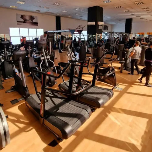 Zona de cardio con elípticas en nuestro gimnasio